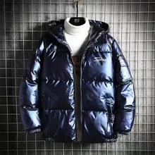 

2021 Winter New Men Hooded Sports Jackets Fashion Casual Tops Women Golf Jackets Cotton Down Jacket Coats Shiny Couples Plus 5xl