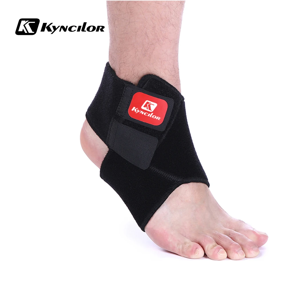 Kyncilor tobillera seguridad para gimnasio, protección de tobillo para correr, vendaje de pie negro, elástica, Tobilleras deportivas| Tobillera| - AliExpress