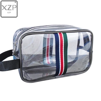 

XZP Fashion Waterproof PVC Transparent Makeup Bag Travel Zipper Organizer Cosmetic Bag Travel Clear Make Up Bags for Women