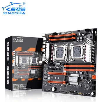 

JINGSHA Dual Socket LGA 2011 X79 desktop motherboard support 2x PCIe x16 M.2 SLi & Cross Fire Intel XEON CPU and ECC REG memory