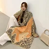 Luxury Winter Cashmere Scarf Women 2022 Design Warm Pashmina Blanket Horse Scarves Female Shawl Wraps Thick Foulard Bufanda ► Photo 2/6