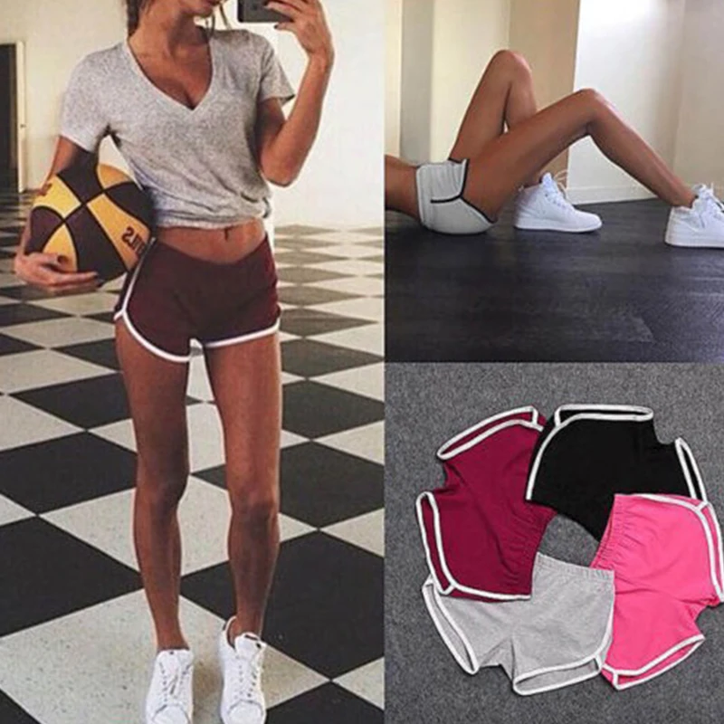 

Fashion Stretch Waist Casual Shorts Woman 2020 Black White Shorts Harajuku Beach Sexy Short Women'S Clothing