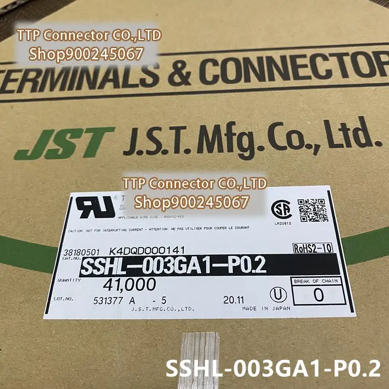 

100pcs/lot Connector SSHL-003GA1-P0.228-32AWG 100% New and Origianl