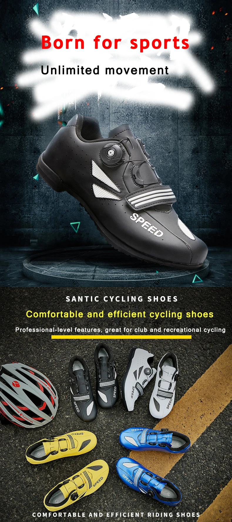 Road Cycling Shoes Sapatilha Ciclismo Bike Men Non-Locking Racing Breathable Ultralight Professional Bicycle Sneakers Women