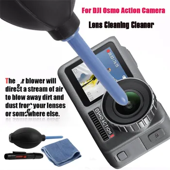 

3 in1 Dust Cleaner Kit Camera Drone Lens Cleaning Pen Brush Air Blower Cleaning Cloth Kit for Nikon DJI OSMO Pocket/OSMO ACTION