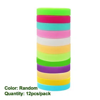 

12pcs Summer Mosquito Repellent Bracelet Wristband Safe Bugs Travel Protection Pest Control Natural Adults Kids Random Color