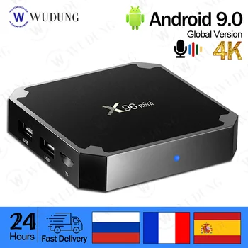 

Android 9.0 X96 mini Smart TV BOX 1GB/2GB RAM Amlogic S905W 2.4G WiFi X96mini fast shipping Set top TV box only No app included