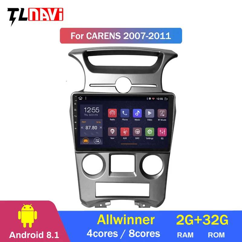 Discount 2G RAM 32G ROM 9 inch android 8.1 car dvd player for kia Carens 2007-2011 audio radio gps navigation system 1