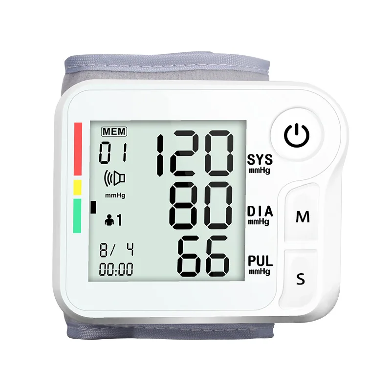 

Portable Automatic Digital LCD HD Display Wrist Blood Pressure Monitor Device Heart Beat Rate Pulse Meter Measure