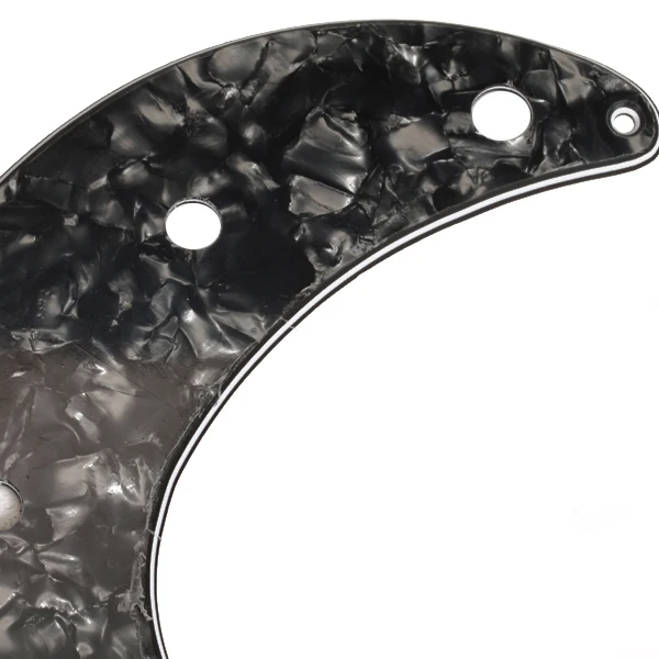 Celluloid PVC Guitar Pickguard Scratch Plate For PB Bass Guitar Black Pearl