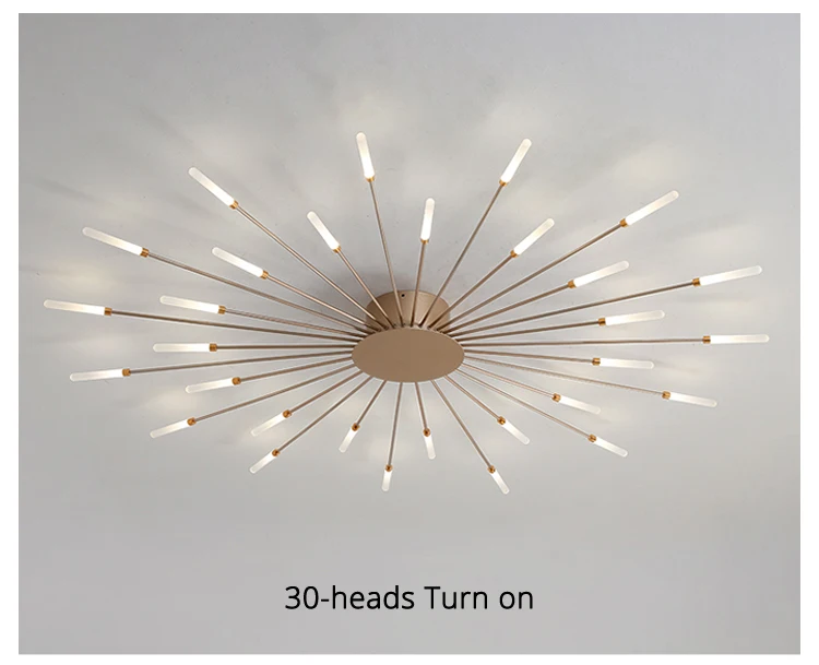 Modern Minimalist Creative Fireworks LED Chandelier For Living Room Bedroom Dining Room Indoor Lighting Decoration Ceiling Lamps flower chandelier