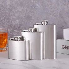 1-18 Oz Portable Hip Flask Bar Drinking Accessories Whiskey Bottle Stainless Steel Creative Men'S Drinking Bottle 2021