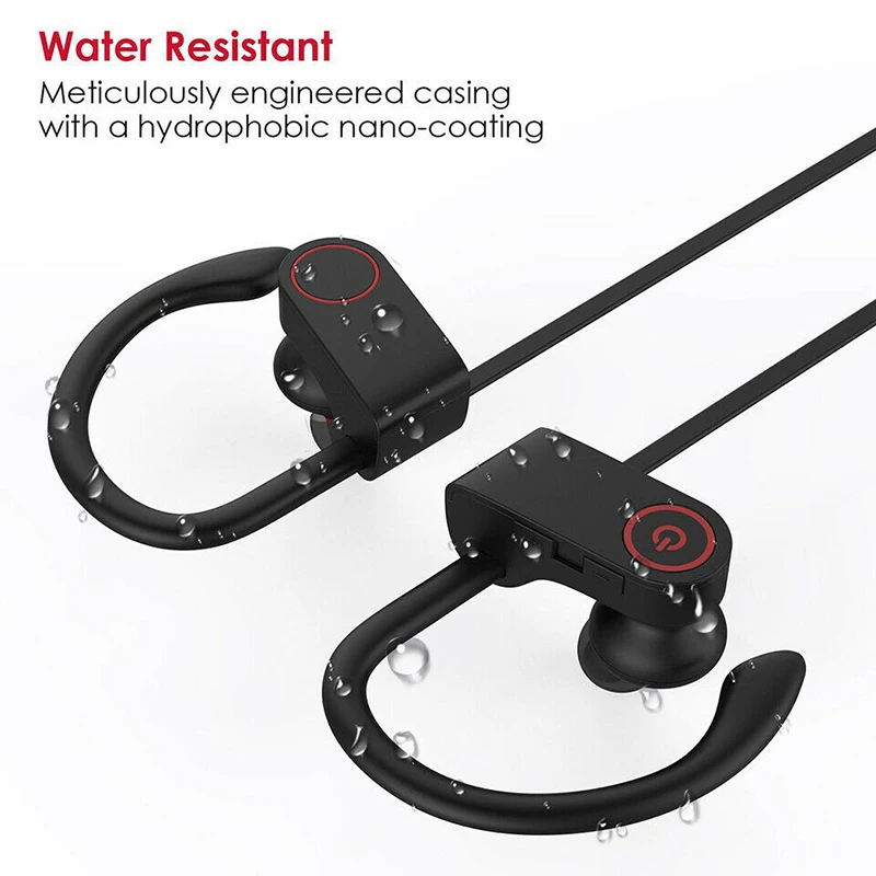 

IPX5 Bluetooth Earphone Wireless Headest Sports In-Ear Earphone Noise Reduction HD Voice Earphone Ear hook