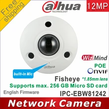 Dahua IPC-EBW81242 12mp ir rede fisheye câmera ip67 ai fisheye câmera ultra hd à prova de vandalismo substituir IPC-EBW81230 câmera ip