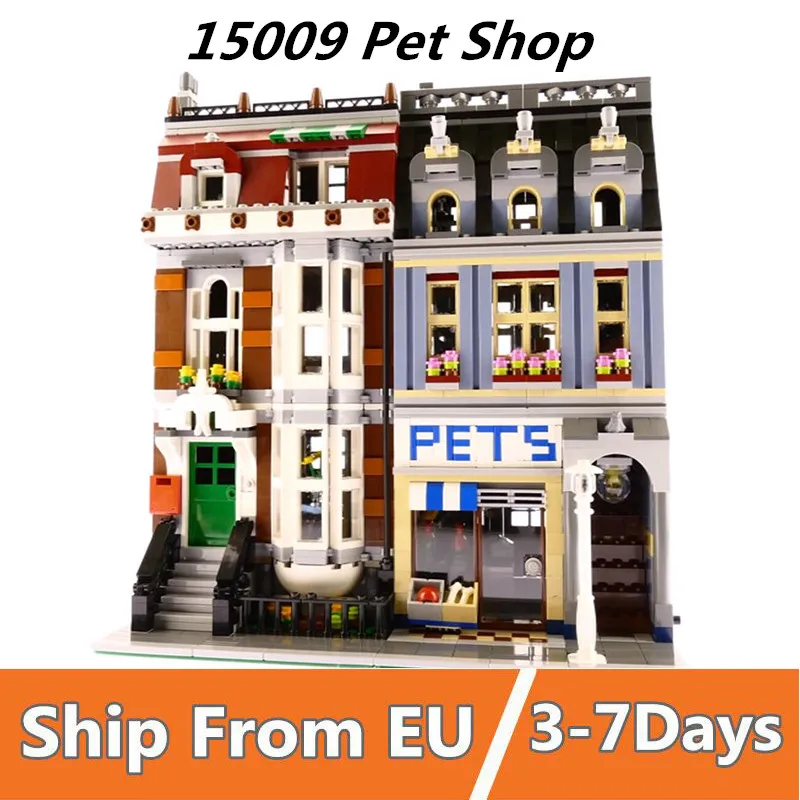 15009(84009) Lepinblocks 15009 15004 создатель игрушки Король кирпичи Pet Shop модель строительные блоки самоблокирующийся блок кирпичи совместимые 10218 10197 - Цвет: 15009(84009)