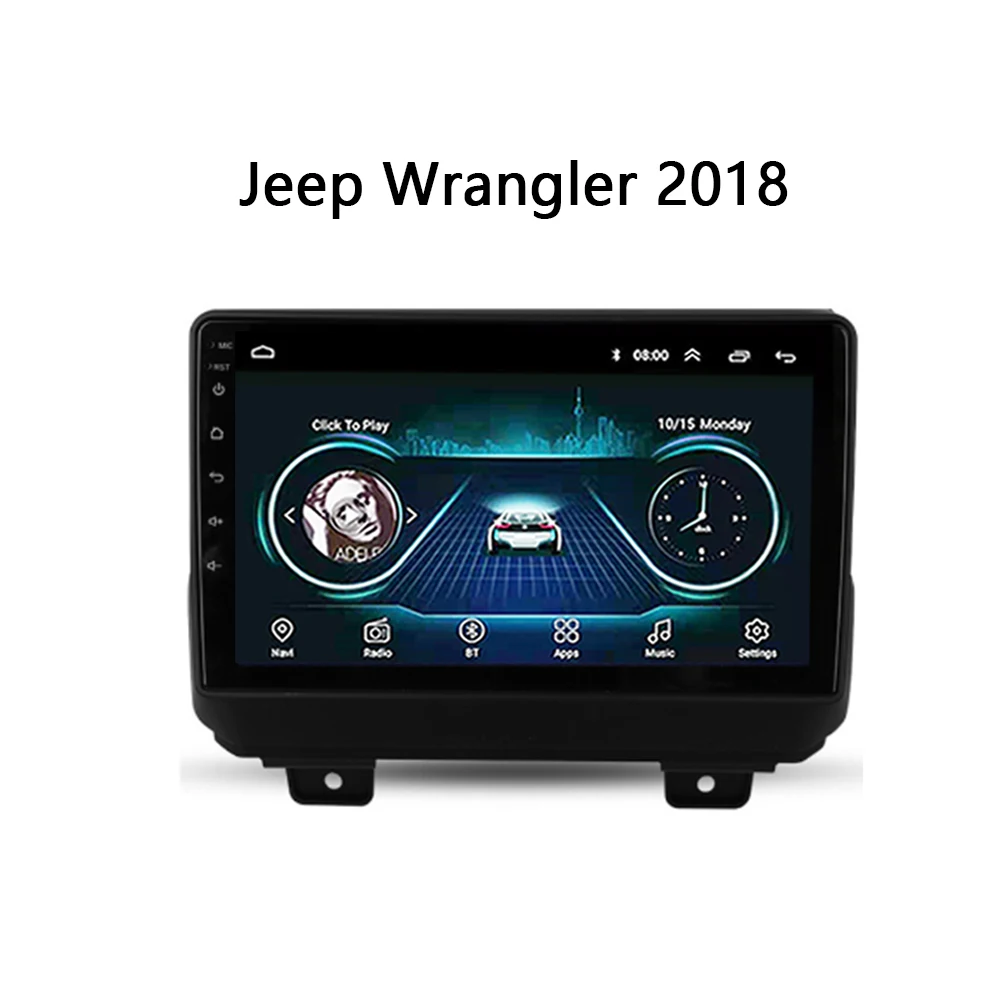 

For Jeep Wrangler 2018 Car radio MP5 DVD Player touch screen GPS Navigation Video Universal system