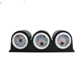 

3-in-1 Car Gauge 2'' 52MM Triple Gauge Kit Boost Gauges Water Temp Gauge Oil Pressure Gauge Multifunctional Gauge