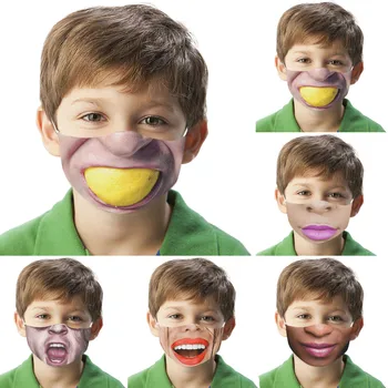 

Children Mask Washable Kids Dust-Proof Exhaust Face Breathable Cycling Pocket Mask Summer Cool Mouth Cover Mascarillas#YL5