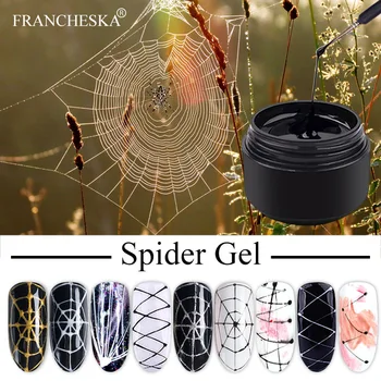 

Francheska 8ml Spider Gel Nail Polish Set Wire Line Silk Point Creative Pulling Painting UV LED Gellak Varnish Manicure Nail Art