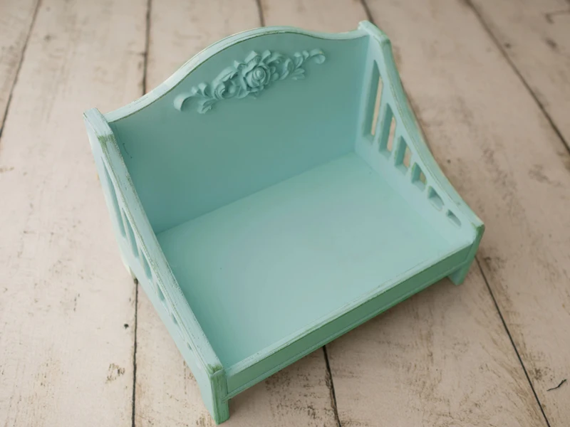 Newborn photography props new cute princess baby wooden bed photo artifact full moon photography prop  baby bed