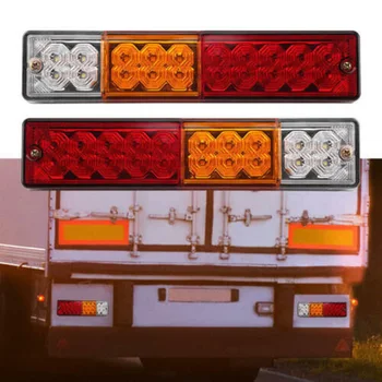 

1 Pair Tail Light 20LED Trailer Stop Reverse Turn Indicator Shockproof