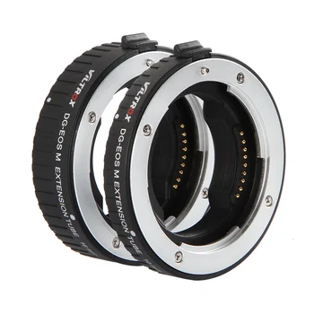 

Viltrox DG-EOS M Auto Focus Macro Extension Tube Lens Adapter for Canon EOS M lens to EF-M M200 M3 M5 M6II M10 M50 M100 Camera