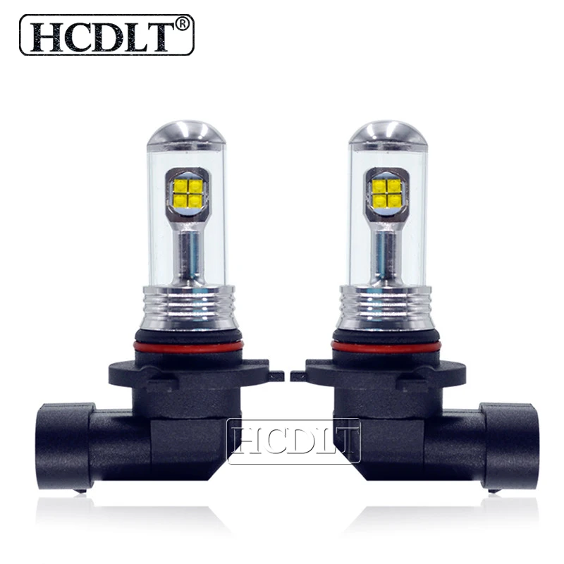 HCDLT 2PCS Universal 12V-24V Car Fog Lamp Bulb 6500K White H1 H3 H7 H8 H11 9005 9006 2525-8SMD Auto LED Driving Running Light (7)