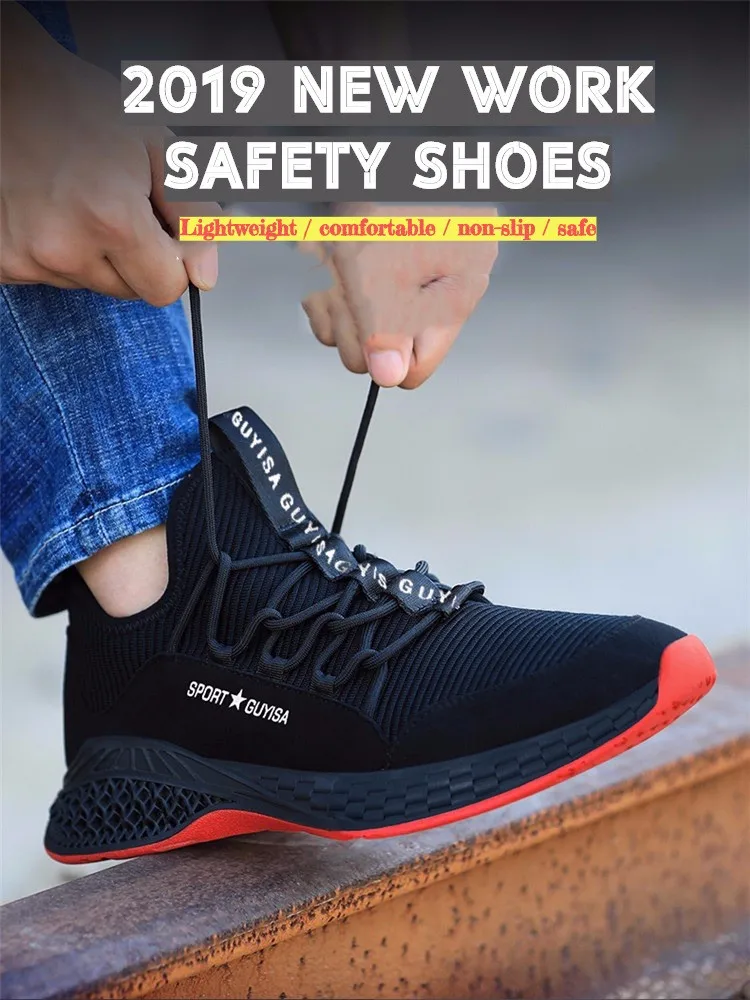 Мужская Осенняя рабочая обувь со стальным носком, безопасная обувь с прокалыванием, небьющиеся промышленные ботинки для мужчин, зимние кроссовки