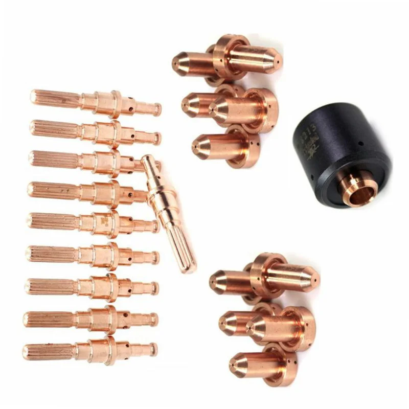 

Plasma Torch Set 10pc Electrodes+10pc Nozzles+1pc Starter Box For Thermal Dynamics SL60 SL100 Start Cartridge 9-8213 PK21