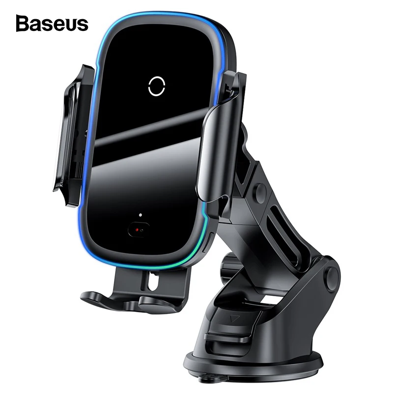 Baseus Qi автомобильное беспроводное зарядное устройство для iPhone 11 samsung Xiaomi 15 Вт Индукционное автомобильное крепление быстрая Беспроводная зарядка с автомобильным держателем для телефона