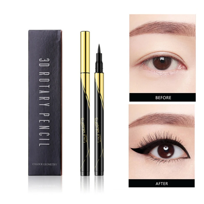 

New Professional Makeup Eyeliner Long-Lasting Waterproof Smudge-Proof Colorfast Eyeliner Pen Liquid Eyeliner