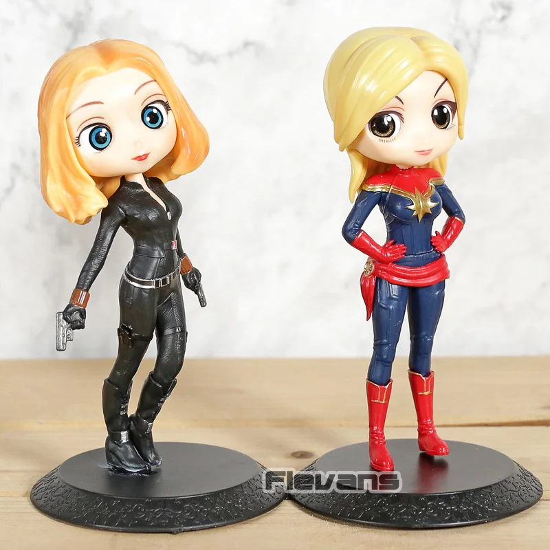 Marvel Мстители Черная Вдова Капитан Q фигурка Покет Коллекционная модель