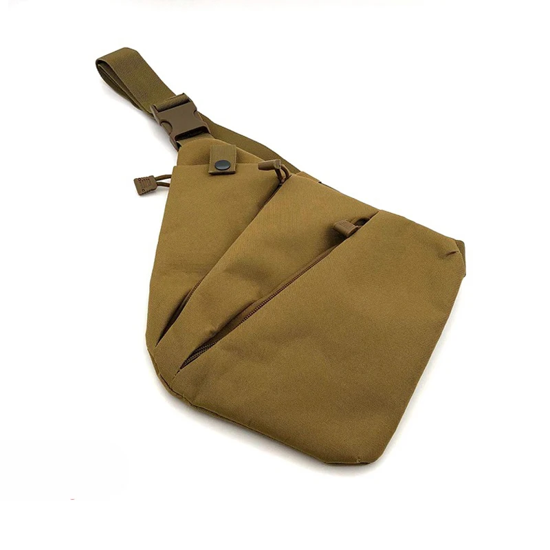Tan Right Shoulder Левая/правая Скрытая охотничья тактическая кобура, нейлоновый чехол, противоугонная сумка на плечо, мужская спортивная сумка, 5 цветов - Цвет: Tan Right Shoulder