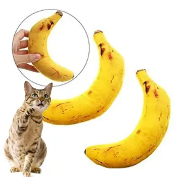 

5Pcs Pet Cat Teeth Grinding Catnip Toys Soft Plush Banana Funny Interactive Kitten Chewing Playing Bite Gifts