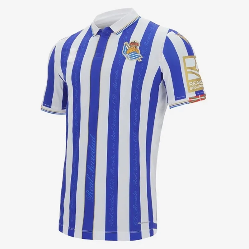 Nuevo Real Sociedad fút Edición Especial jerseys de Casa 2020 Final de Copa del Rey 20/21 RS Oyarzabal fútbol camisetas de fútbol