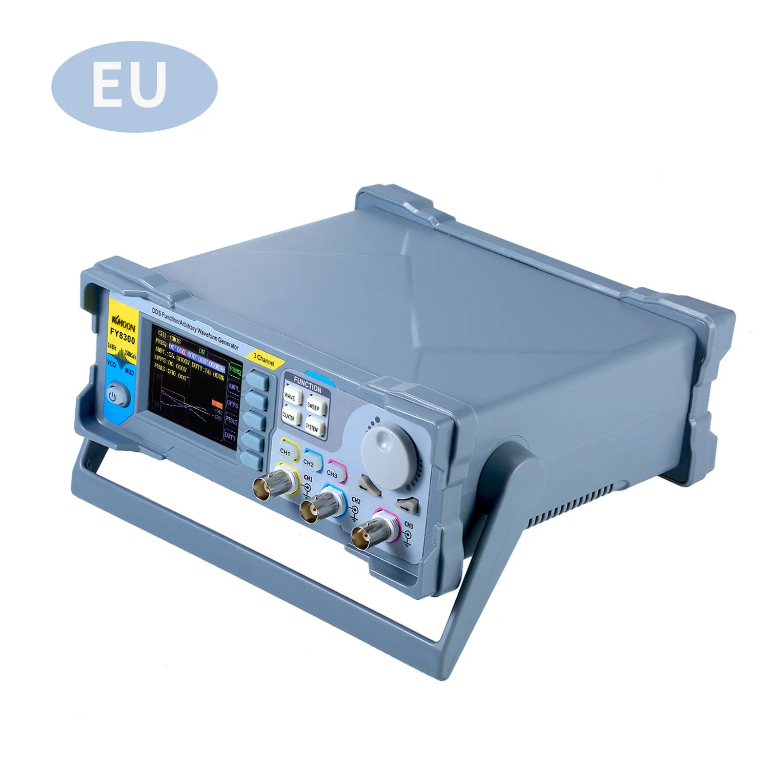 

KKmoon High Precision Digital DDS Three-channel Signal Waveform Generator Pulse Signal Source 250MSa/s 10/30MHz Frequency Meter