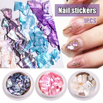 

Nail Sequins Shell Fragments Colored Glitter Stickers Handmade Nail Paillettes Art Tips Nail Art Accessories KG66