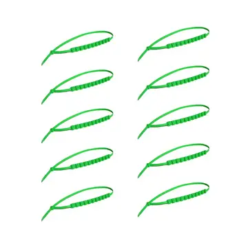 

10 Pcs Car Truck Snow Anti-skid Wheel Tire Chains Green Anti-slip Belt Y51C