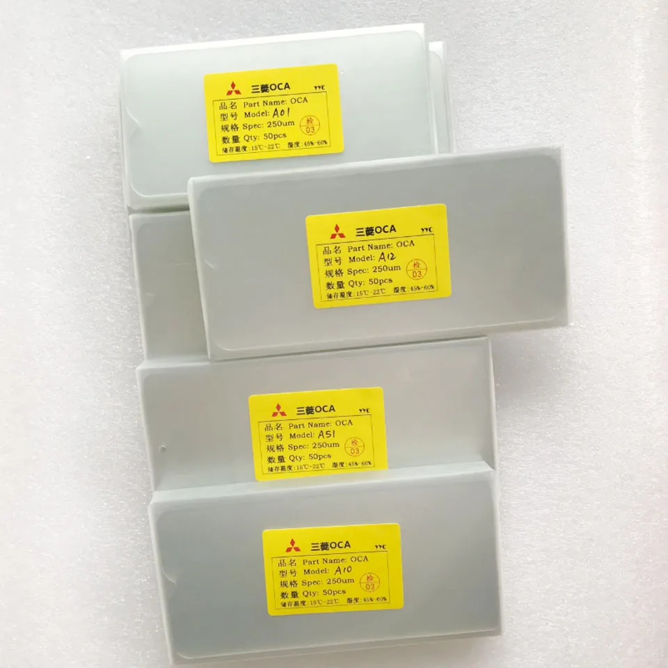 OCA 광학 투명 접착제, 모토로라 모토 G71s G72 G73 미쓰비시 필름 G71 5G OCA 접착제, 50 개/로트