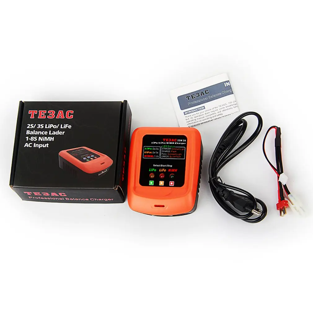 

TE3ACTE3AC Best Power TE3AC 25W/3A Professional Balance Charger for 2S 3S LiPo/2S 3S LiFe/1-8S NiMH Battery