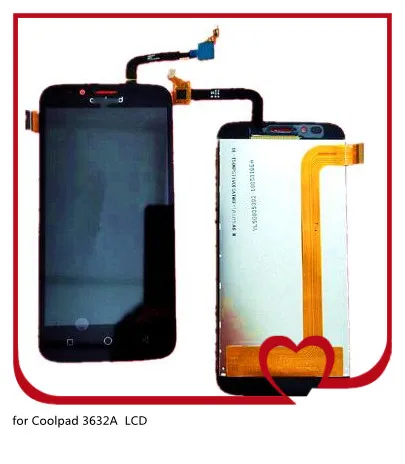 Для Coolpad 3632A ЖК сенсорный экран дигитайзер Запчасти для телефонов экран дисплей инструменты - Цвет: Белый