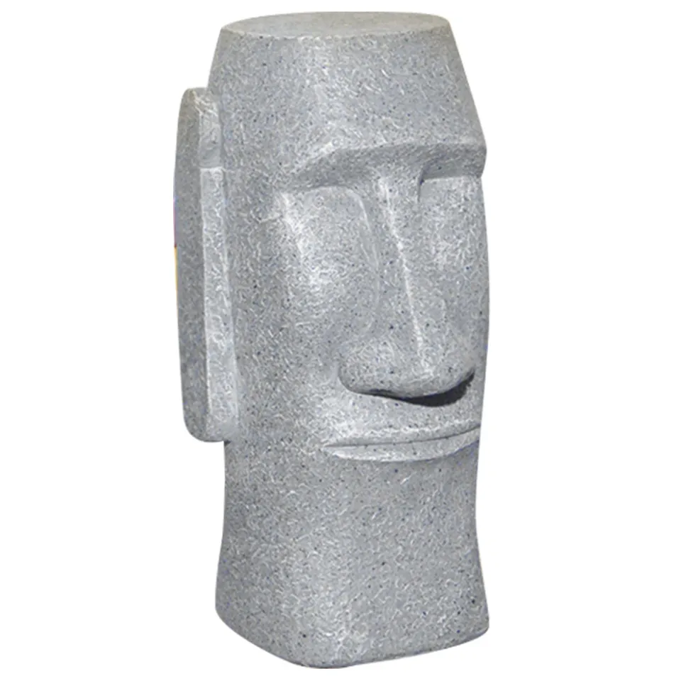 Moai Coin Bank Piggy Easter Island Screw Plug Home Décor Stone Pendulum Rapa Nui