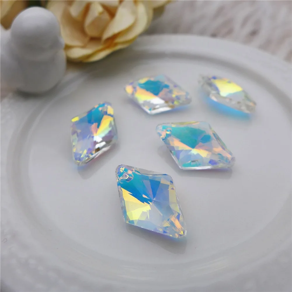 Diy Lighting Accessories Pendant Retro Style Colored Glaze Diamond Pendant Piece Crystal Glass Colorful Pendant