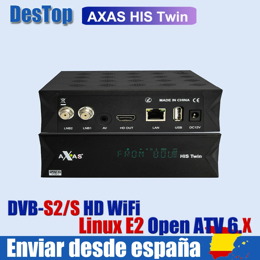 Image Tv Receiver Tuner Enigma SAT Axas His OPENATV 2-Satellite Linux E2 Twin-Dvb-S2/S