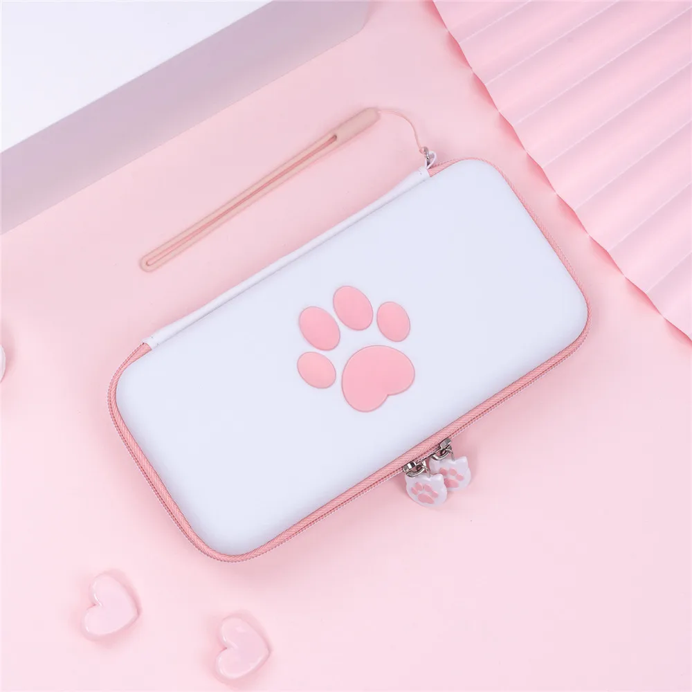 Чехол для переноски в виде милой кошачьей Лапы Для shand Switch Lite консоль Портативная сумка для хранения с ремешком на руку аксессуары для игр