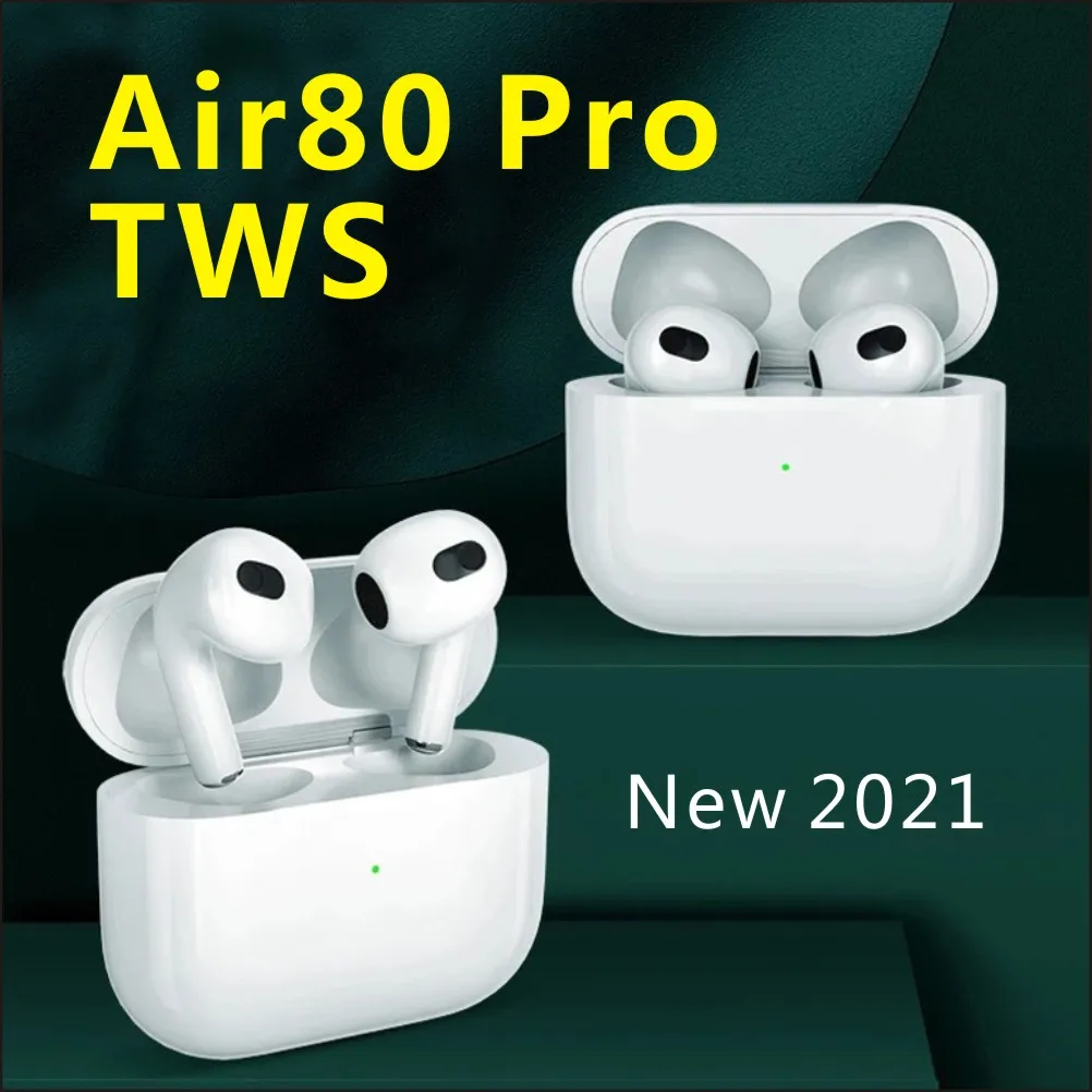 Беспроводные TWS-наушники Air80 Pro Bluetooth-наушники с датчиком освещенности вкладыши