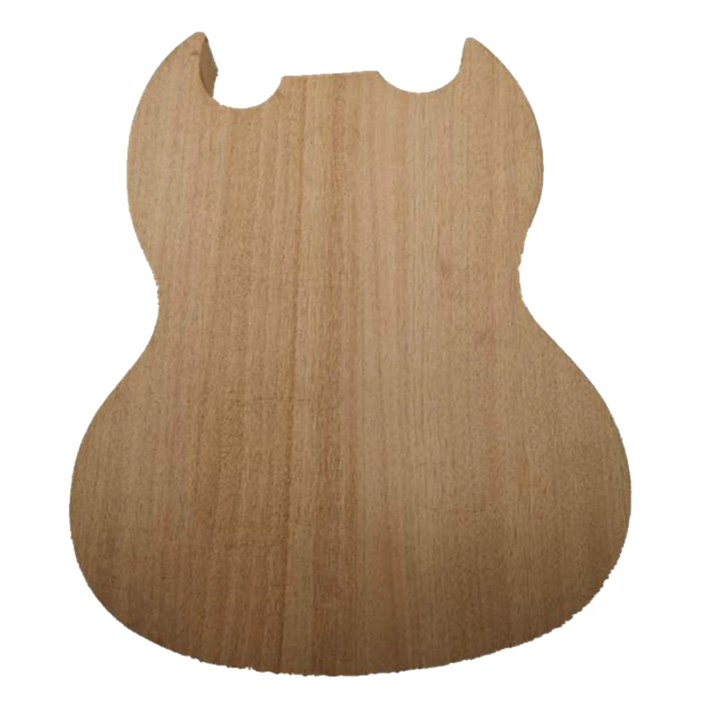 Handmade Solid Wood Electric Guitar Body DIY Polished Musical Instrument Parts