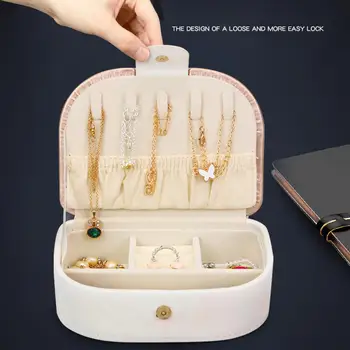 

Luxury PU Jewelry Storage Box Necklace Earrings Display Box non-deformable