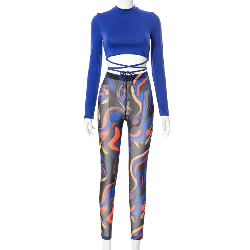 ANJAMANOR Sexy 2 Piece Pants Sets 