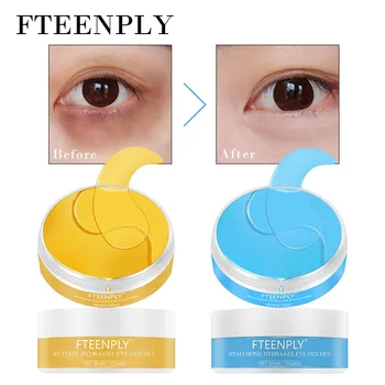 

FTEENPLY Hyaluronic Acid Collagen Retinol Eye Mask Anti Wrinkle Moisturizing Eye Patch Fading Dark Circles Fine Lines Skin Care